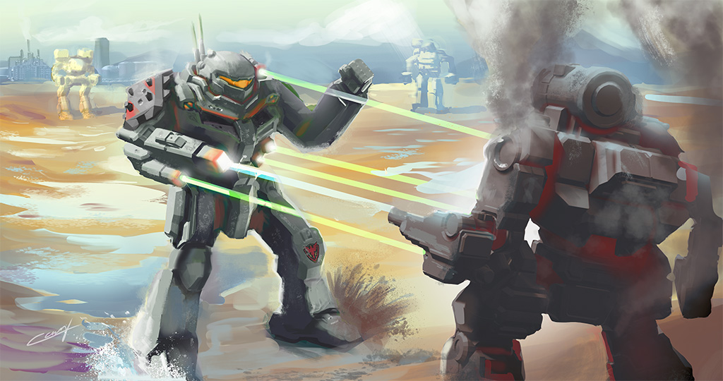 Fan art illustration titled Trials of the Phoenix